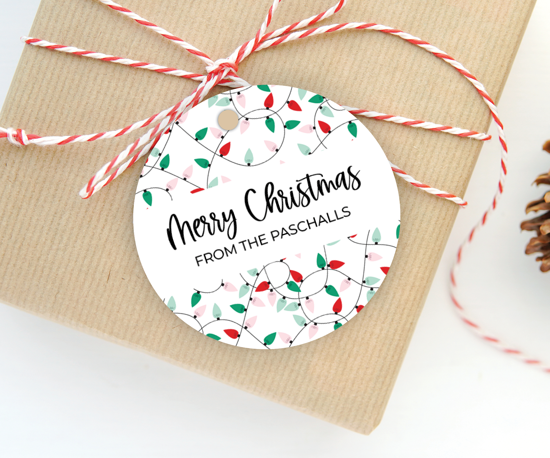Christmas Lights • Holiday Gift Tags