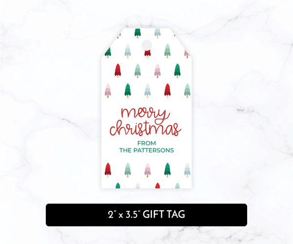 Christmas Trees • Holiday Gift Tags