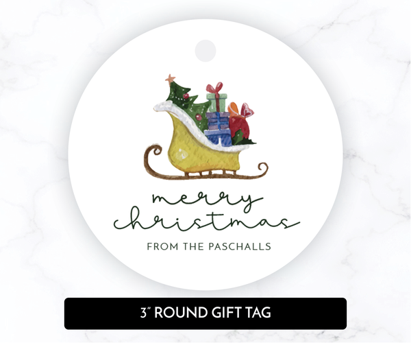 Sleigh • Holiday Gift Tags