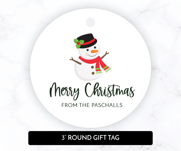 Snowman • Holiday Gift Tags