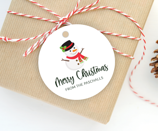 Snowman • Holiday Gift Tags