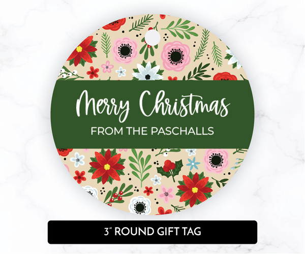 Floral • Holiday Gift Tags