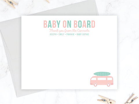 Baby on Board • Flat Note Cards