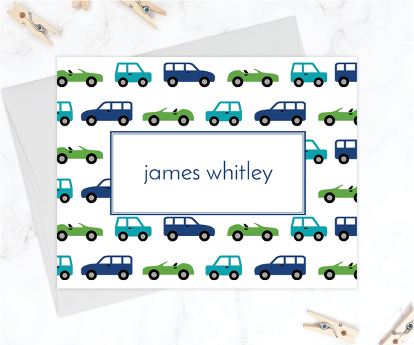 Cars • Folding Note Cards