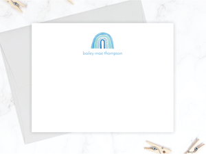 Blue Rainbow • Flat Note Cards