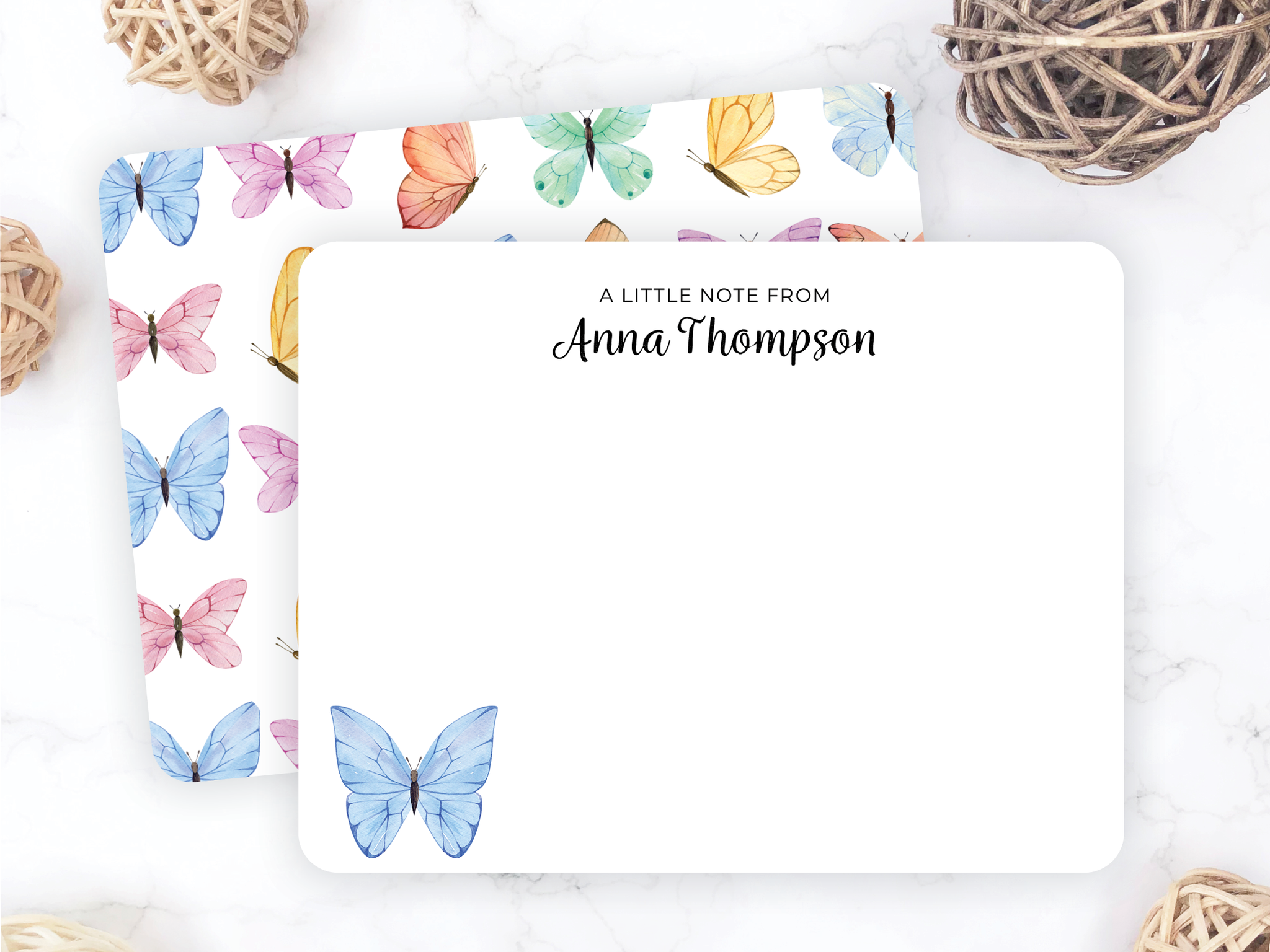 Butterfly • Flat Note Cards