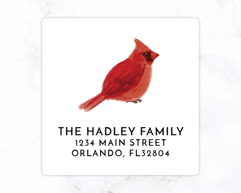 Cardinal | Holiday Return Address Labels