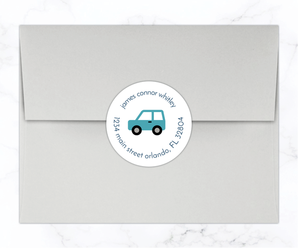 Cars • Fill-in-the-Blank Thank You Cards