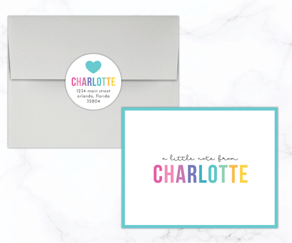 Charlotte • Folding Note Cards