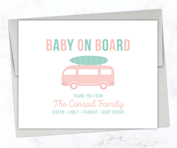 Baby on Board • Folding Note Cards