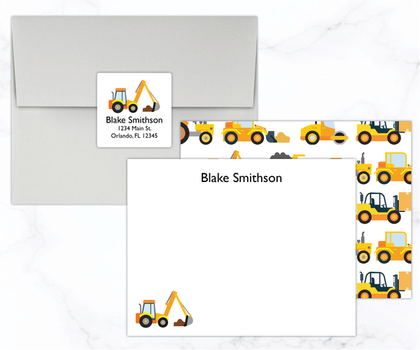 Construction • Flat Note Cards