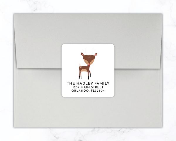 Reindeer | Holiday Return Address Labels