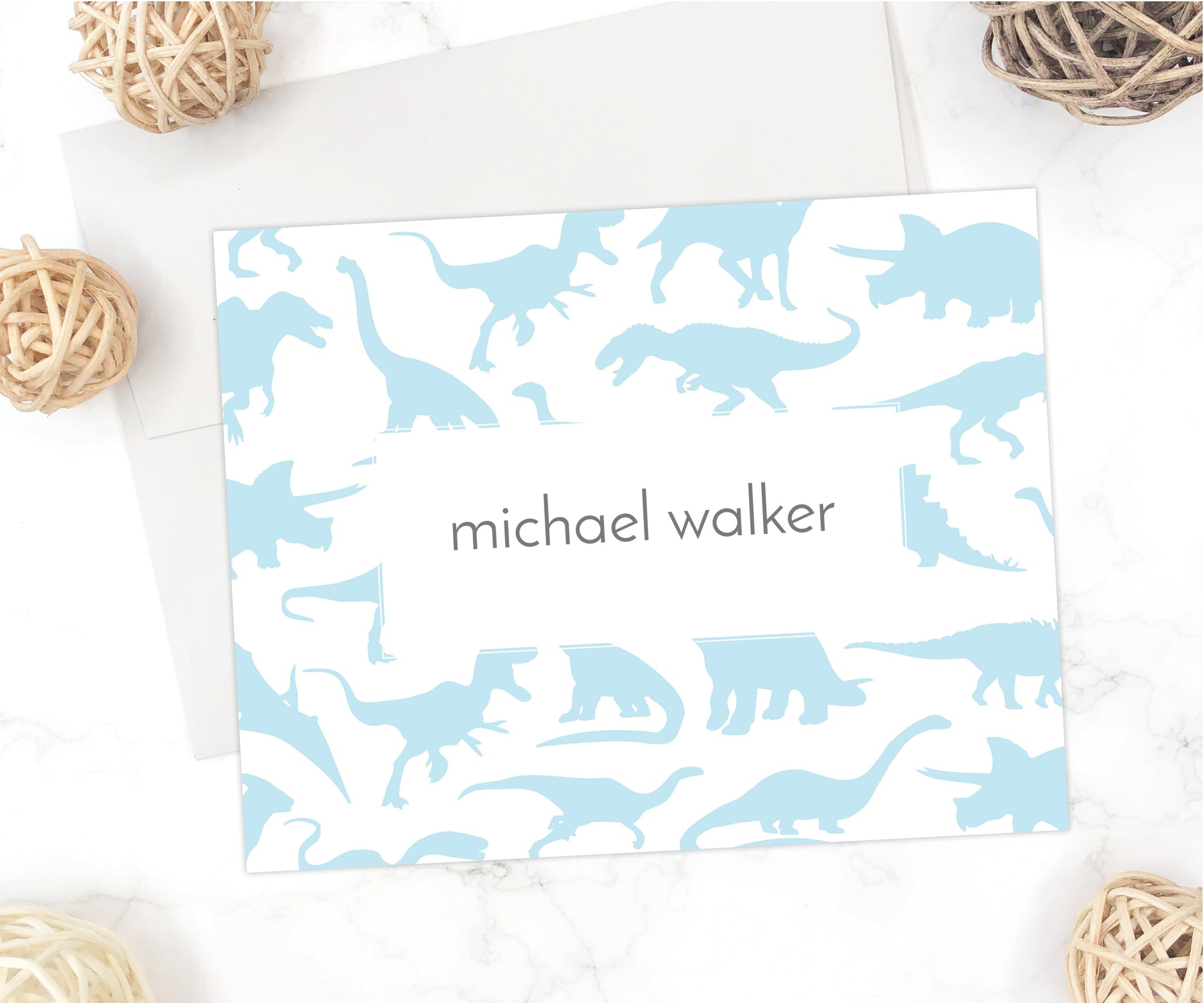 Dinosaurs • Folding Note Cards