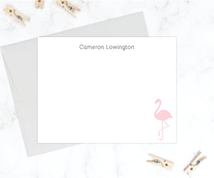 Flamingo • Flat Note Cards