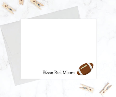Football • Flat Note Cards