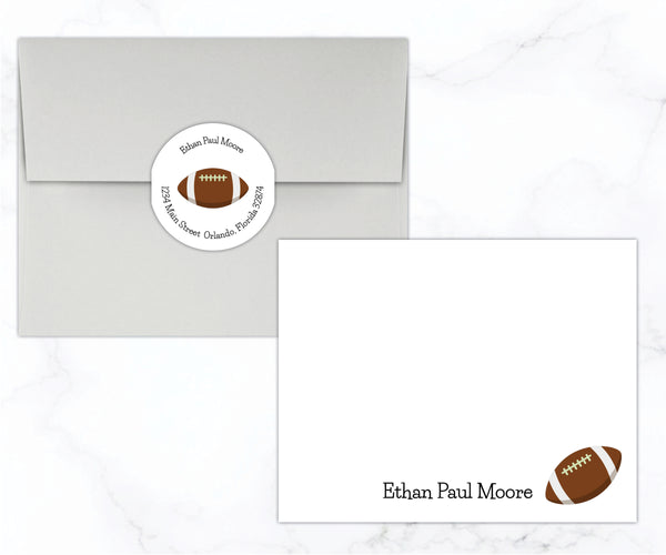 Football • Flat Note Cards