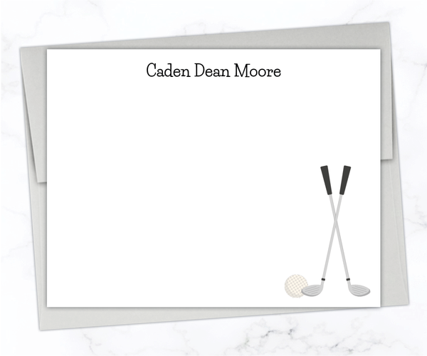 Golf • Flat Note Cards