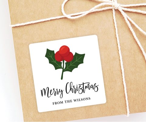 Holly Berries • Holiday Gift Labels