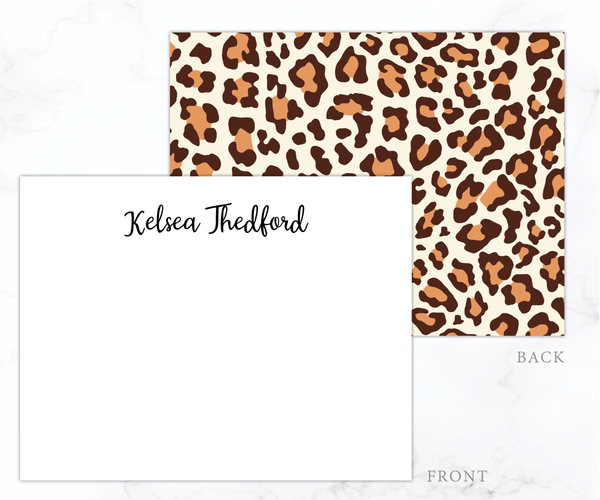 Leopard • Flat Note Cards