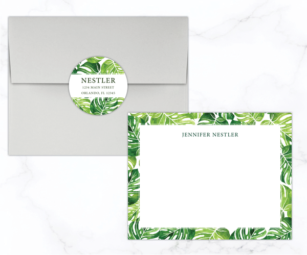Monstera • Flat Note Cards