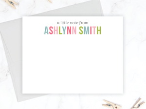 Multi Name • Flat Note Cards