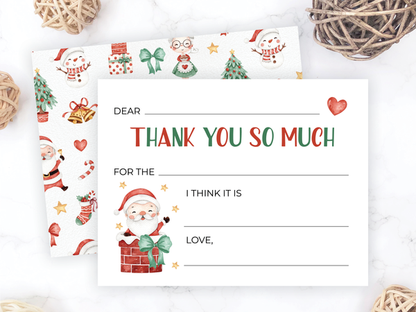 Chimney • Fill-in-the-Blank Thank You Cards