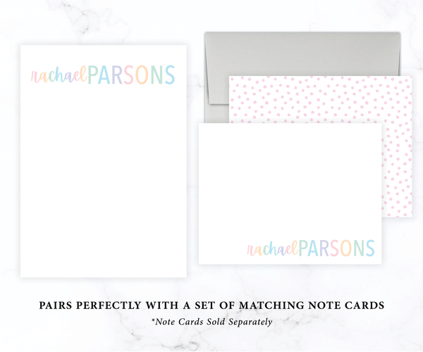 Personalized Notepad • Pastel
