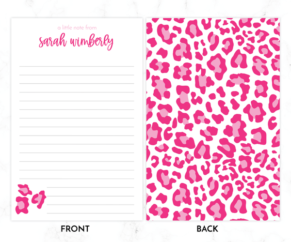 Kids Letter Writing Set • Pink Leopard