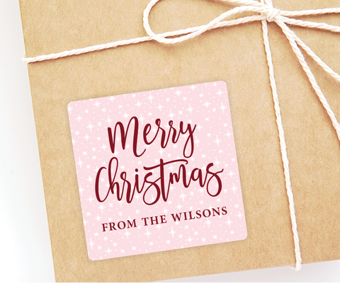 Pink • Holiday Gift Labels