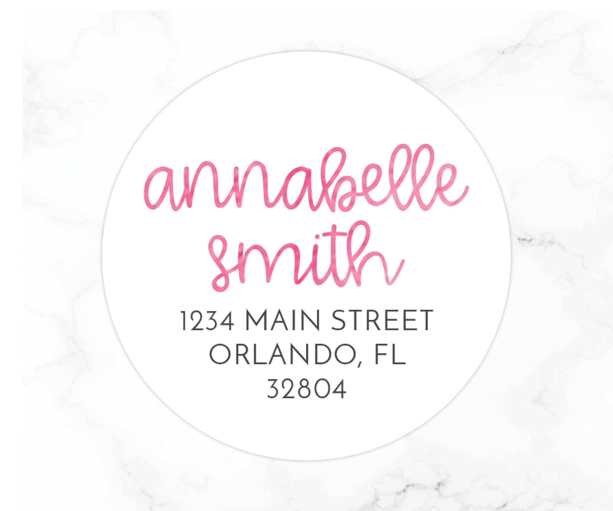 Watercolor | Round Return Address Labels