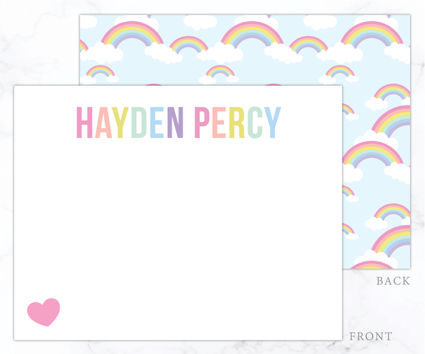 Rainbow • Flat Note Cards