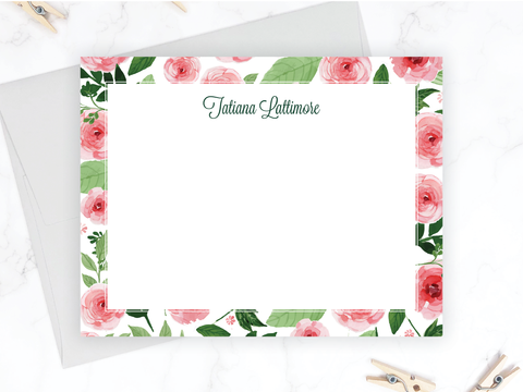 Rose • Flat Note Cards