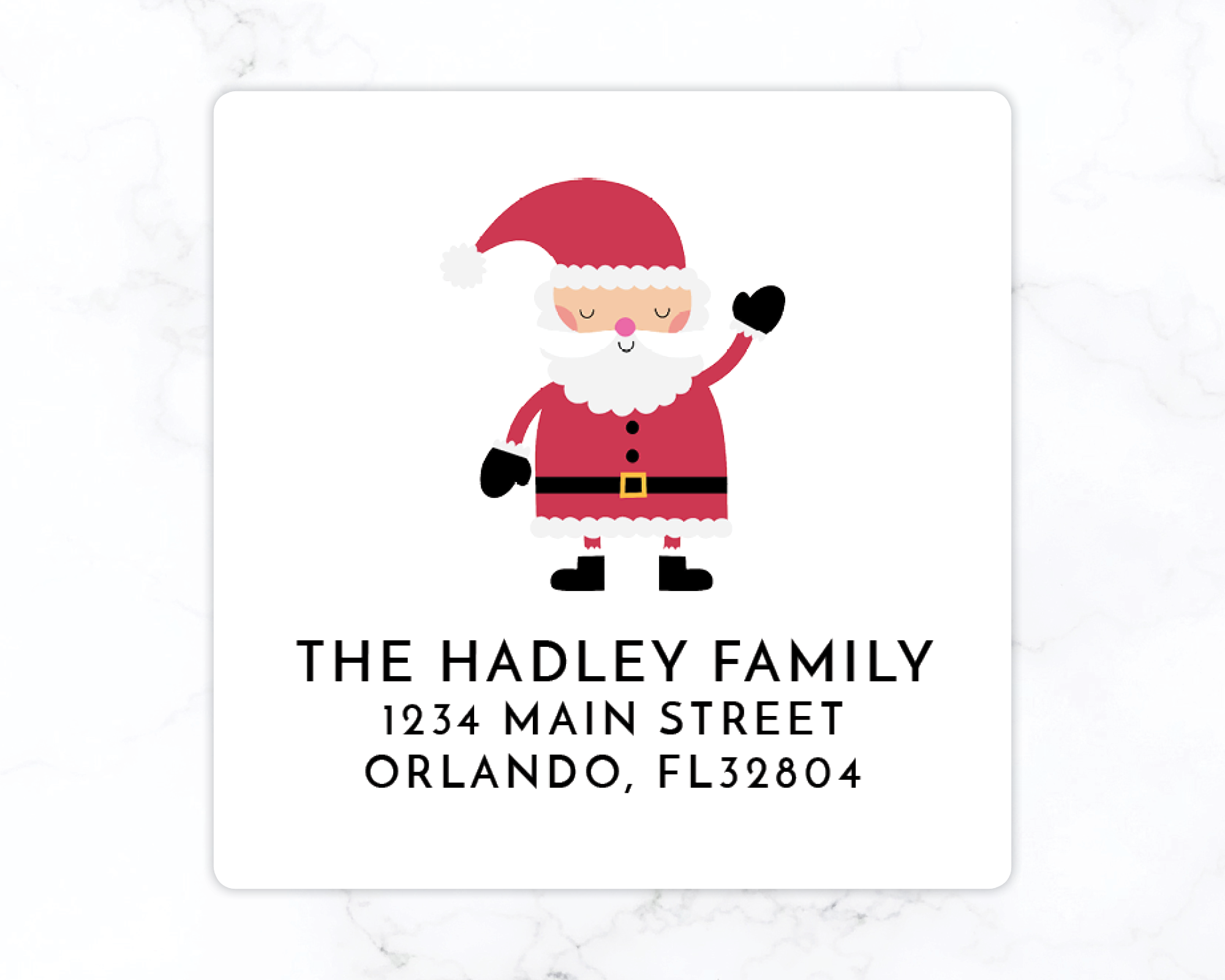 Santa | Holiday Return Address Labels