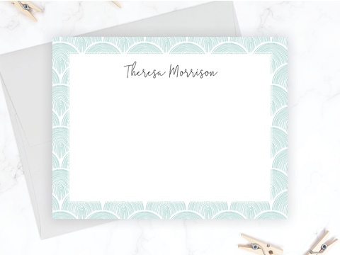 Scalloped • Flat Note Cards