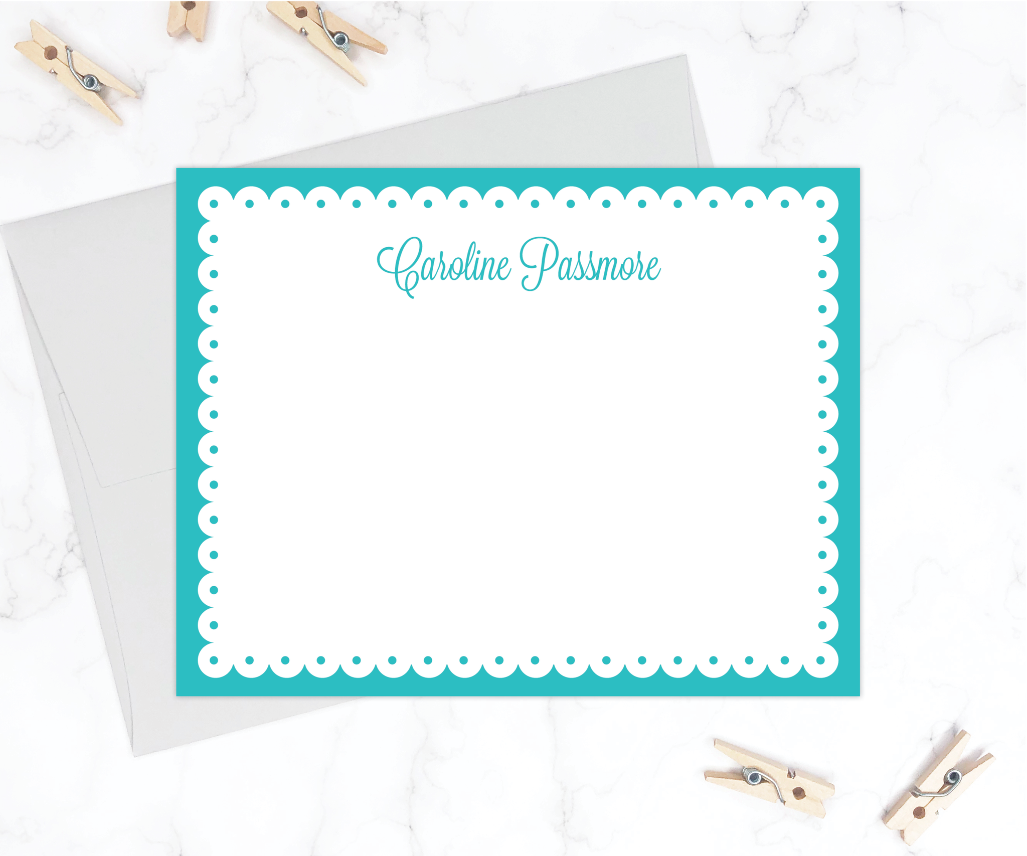 Scallop • Flat Note Cards