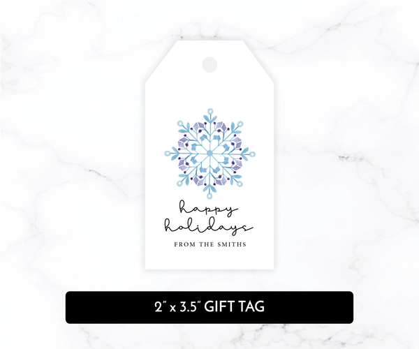 Snowflake • Holiday Gift Tags