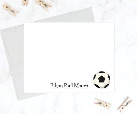 Soccer • Flat Note Cards