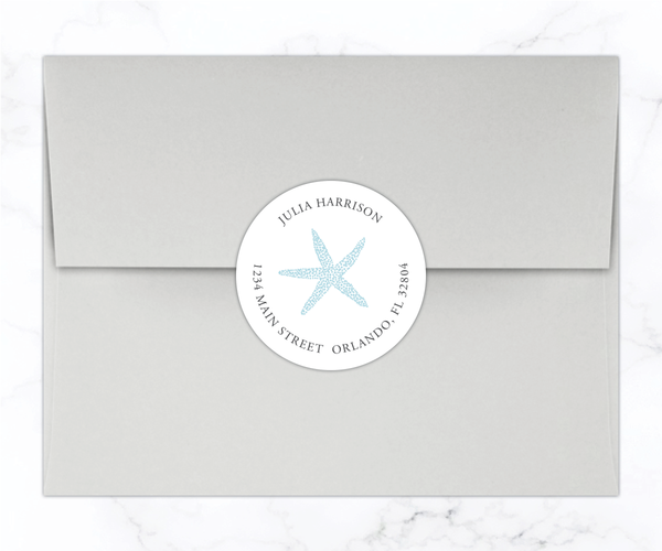 Starfish • Folding Note Cards
