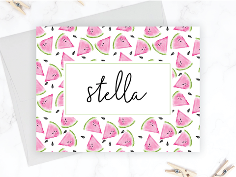 Watermelon • Folding Note Cards