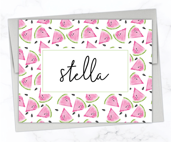 Watermelon • Folding Note Cards