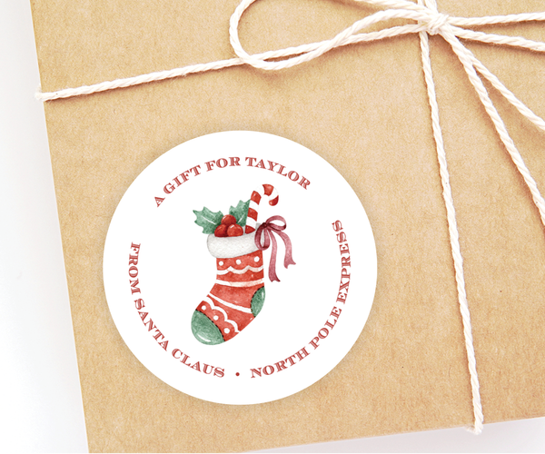 Personalized Santa Gift Labels
