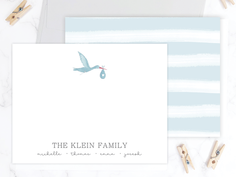 Stork • Flat Note Cards