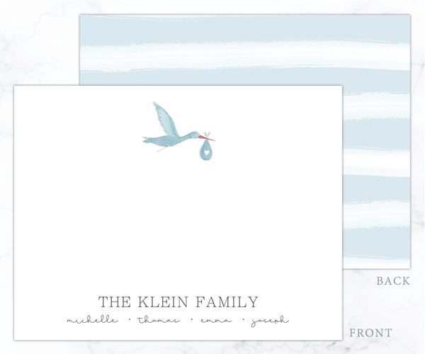 Stork • Flat Note Cards