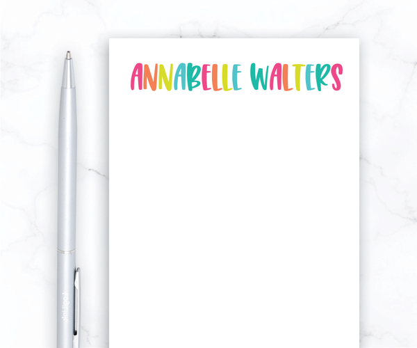 Personalized Notepad • Summer Vibes