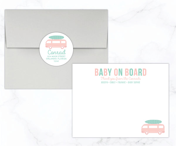 Baby on Board • Flat Note Cards