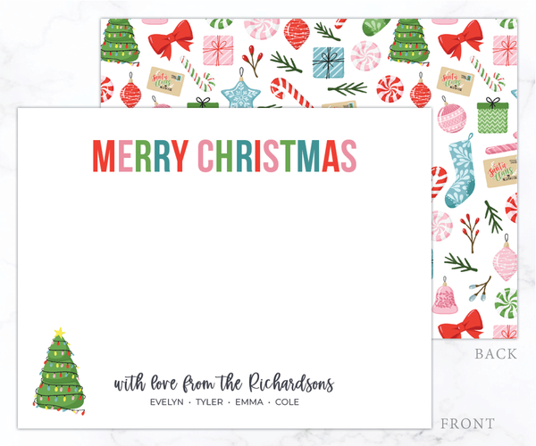 Holiday Symbols • Flat Note Cards