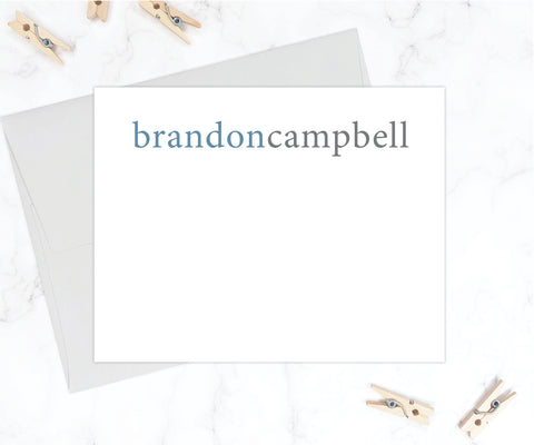 Brandon • Flat Note Cards