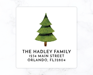 Tree | Holiday Return Address Labels