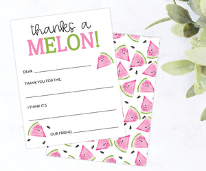 Watermelon • Fill-in-the-Blank Thank You Cards