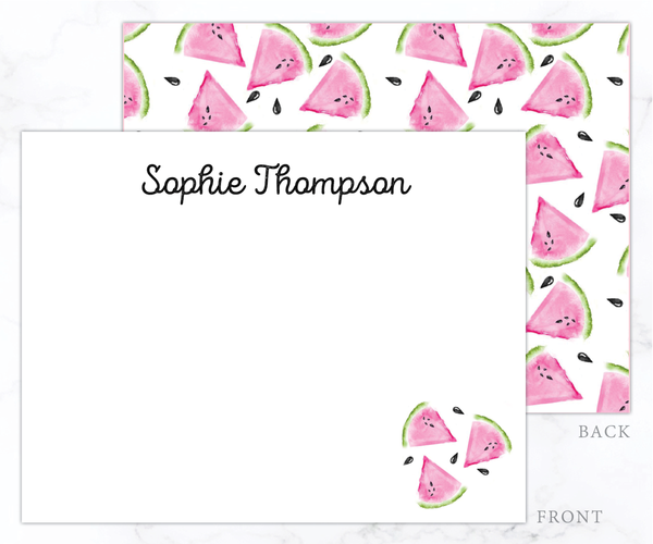 Watermelon • Flat Note Cards